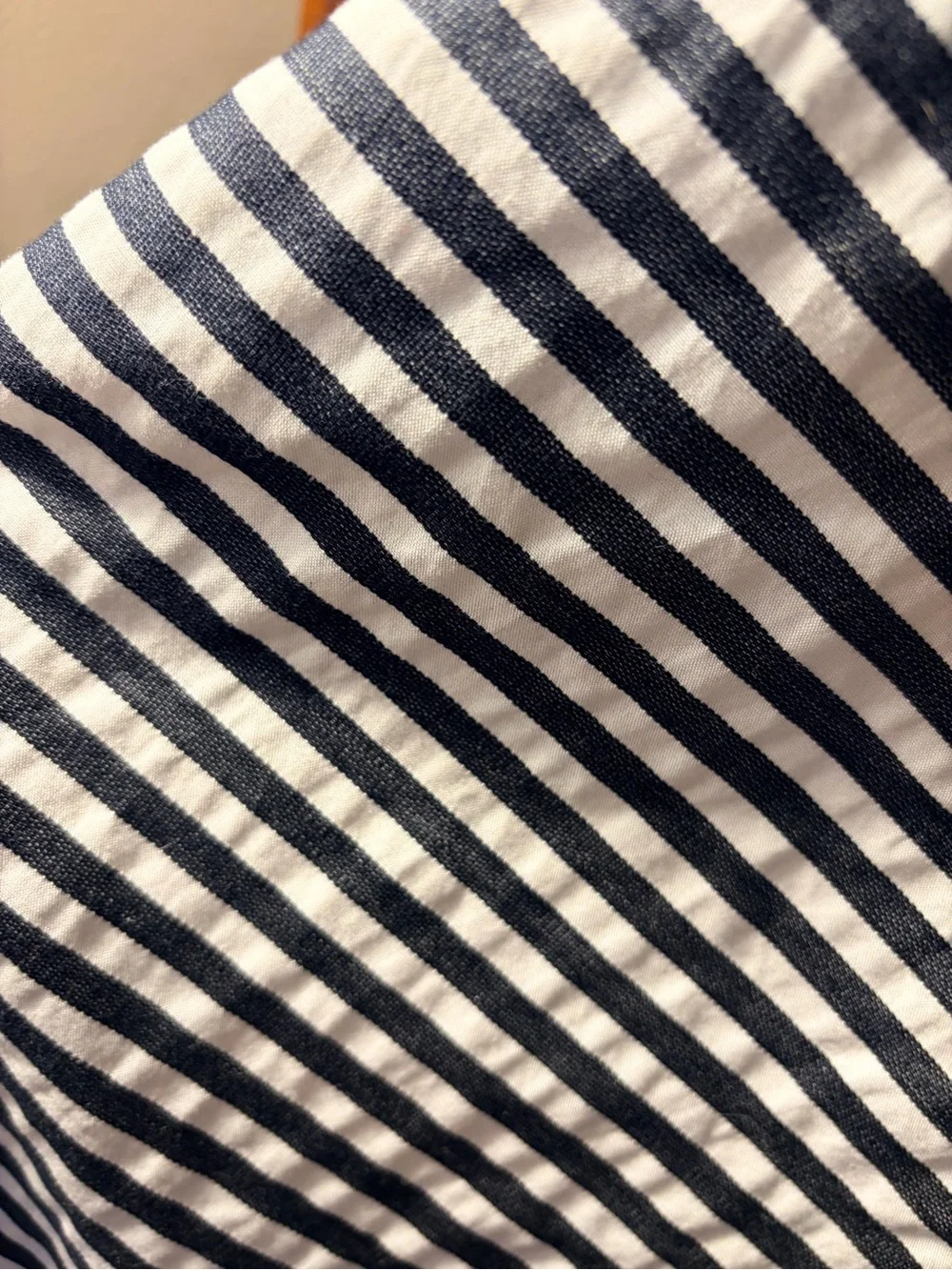 Kate Spade New York Striped Navy and White Midi Dress